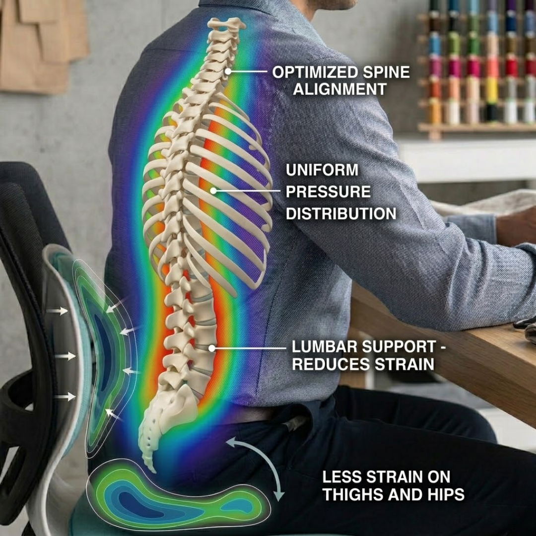 Comfort Seat – Ergonomic Back Support Cushion