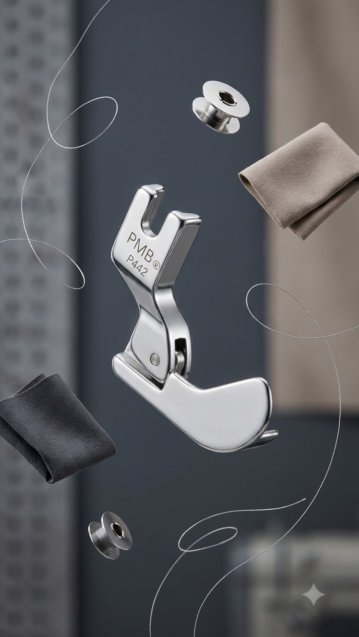 Bead-Guide Presser Foot