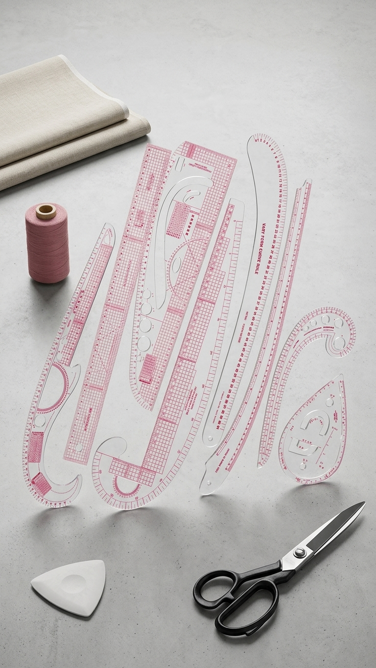 9 Pcs Clothing Sewing Ruler Set
