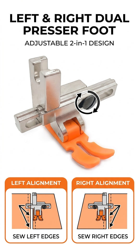 Plastic Bottom Invisible Zipper Presser Foot