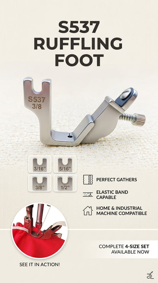 Elastic Shirring Presser Foot