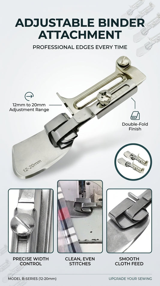 Adjustable Double Hemming Folder