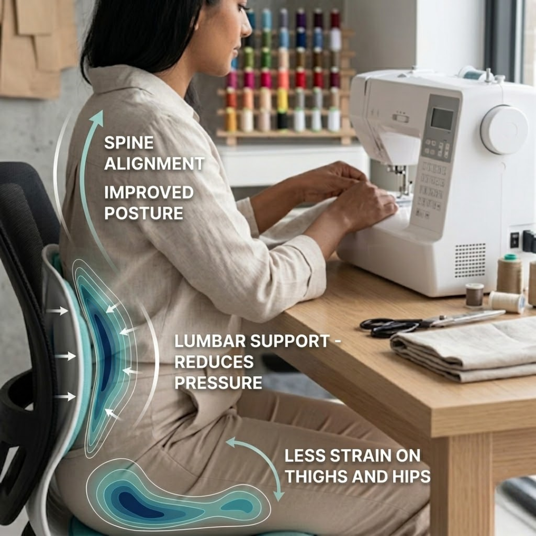 Comfort Seat – Ergonomic Back Support Cushion