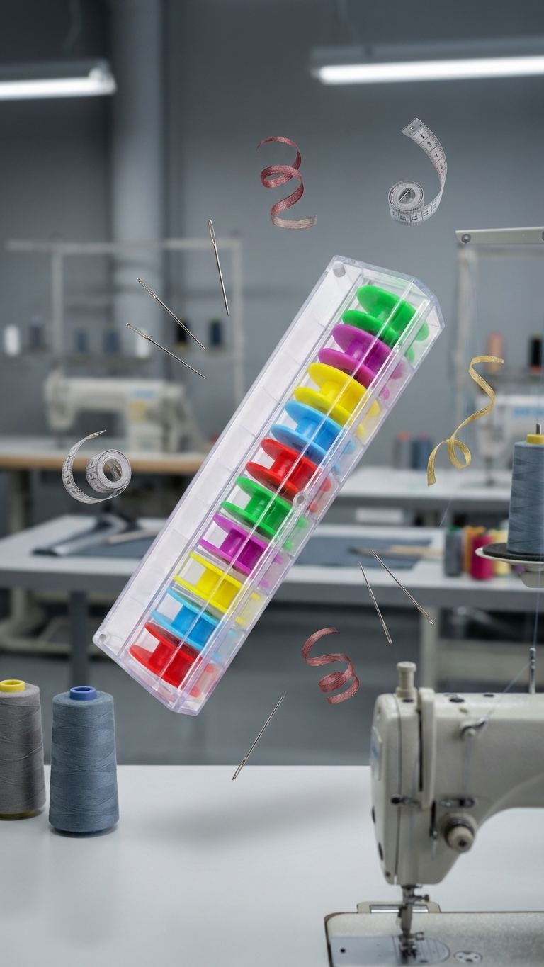 Colored Plastic Bobbins
