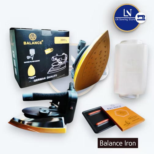 Balance Steam Iron 1600W – 300ml Heavy Duty Dry & Steam Iron with Water Filter