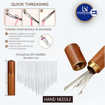 Self Threading Hand Needle Set – 30 Pcs