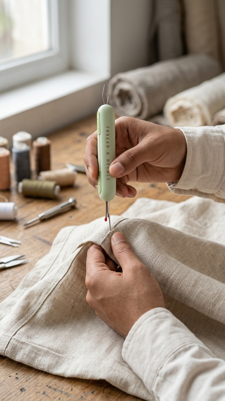 Needle Threader + Seam Opener Tool
