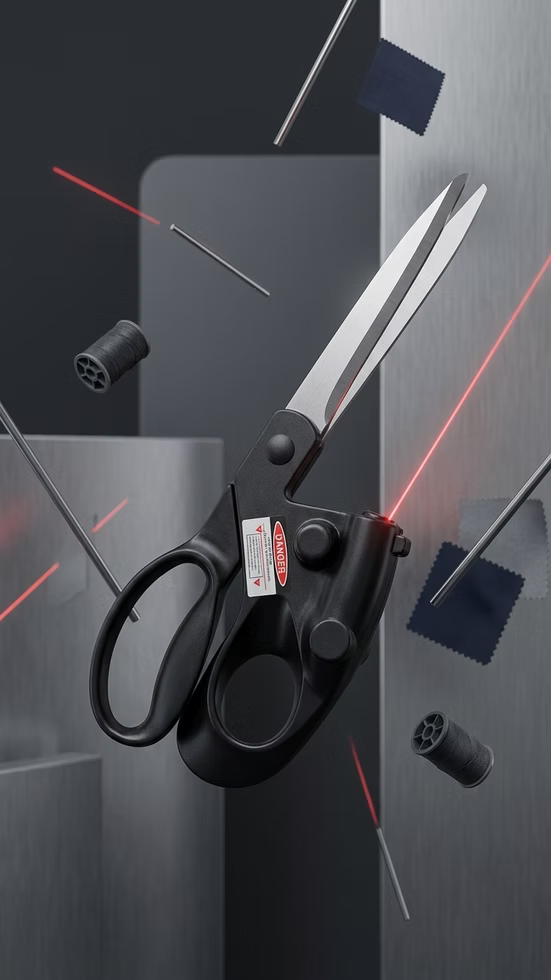 Laser Guided Tailor Scissors