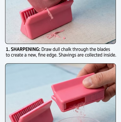 Tailor’s Chalk Sharpener – Compact Fabric Chalk Shaping Tool