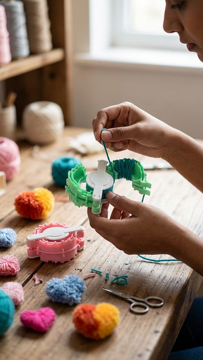 Pom Pom Heart Maker Tool