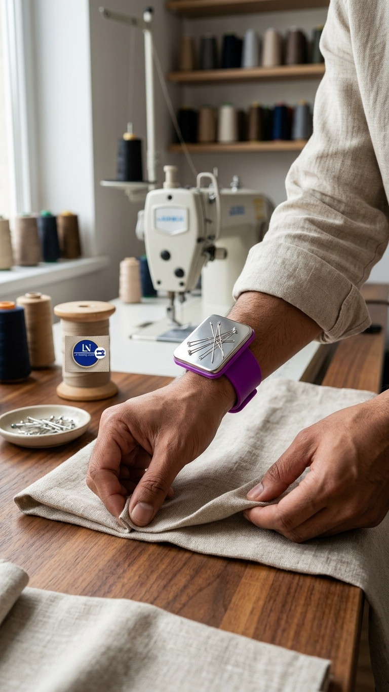 Adjustable Magnetic Wristband – Sewing Pin Holder Bracelet