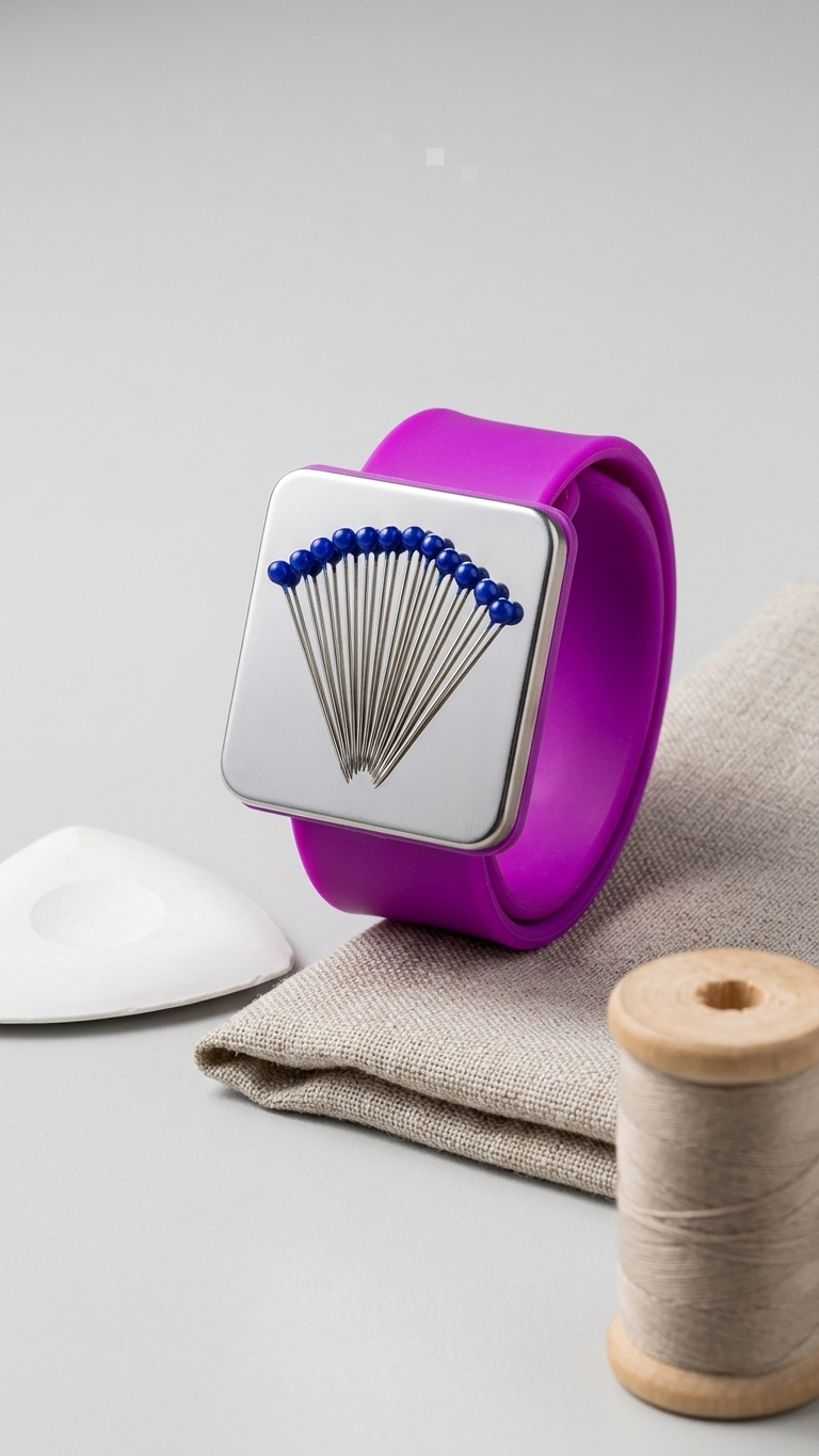 Adjustable Magnetic Wristband – Sewing Pin Holder Bracelet