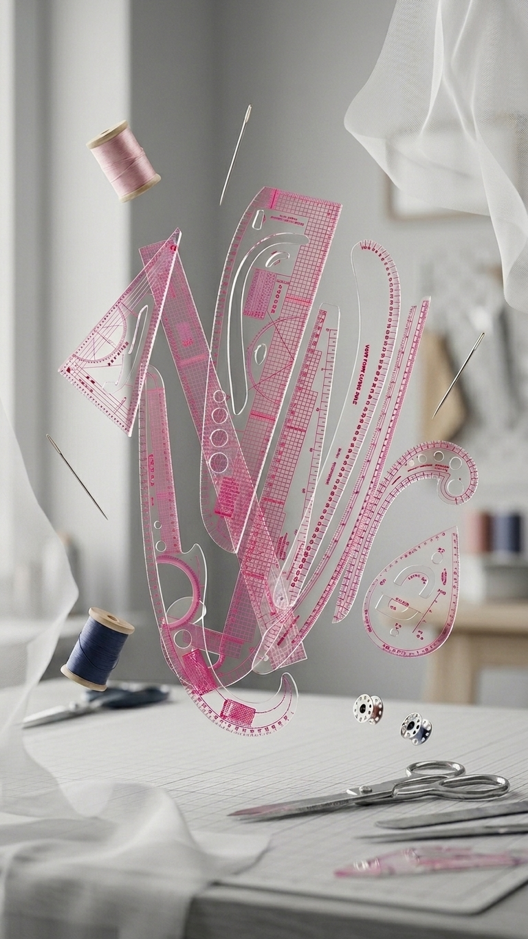 9 Pcs Clothing Sewing Ruler Set