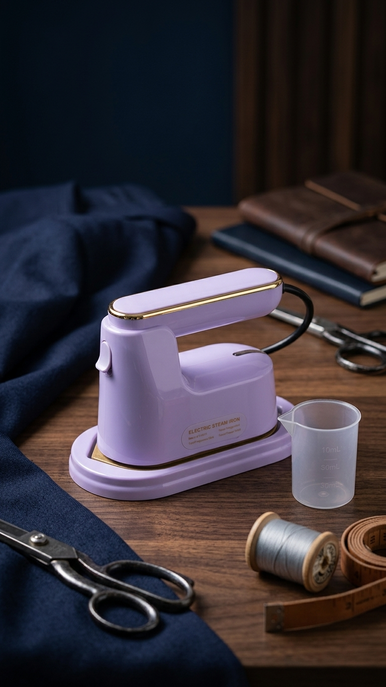 Portable Mini Steam Iron – 120ml Handheld Garment Steamer for Travel & Home Use