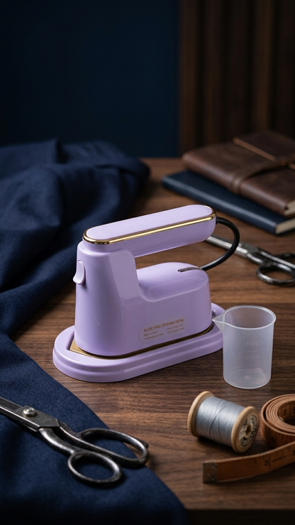 Portable Mini Steam Iron – 120ml Handheld Garment Steamer for Travel & Home Use
