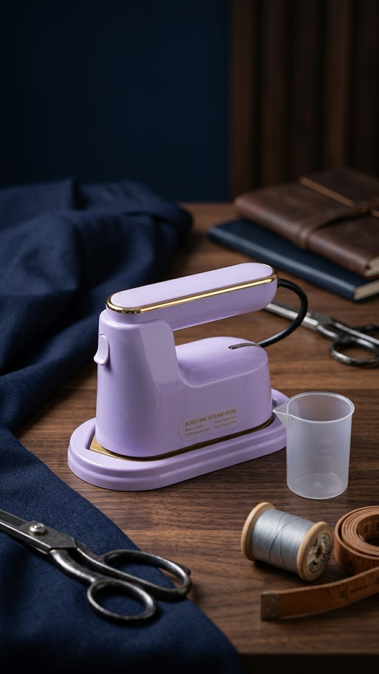 Portable Mini Steam Iron – 120ml Handheld Garment Steamer for Travel & Home Use