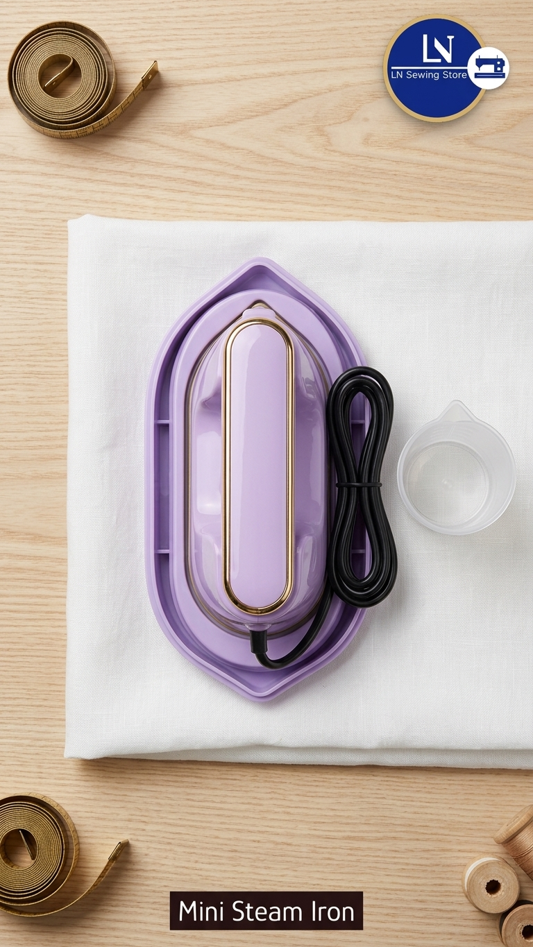 Portable Mini Steam Iron – 120ml Handheld Garment Steamer for Travel & Home Use