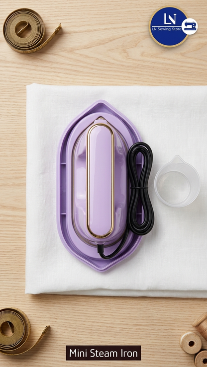 Portable Mini Steam Iron – 120ml Handheld Garment Steamer for Travel & Home Use