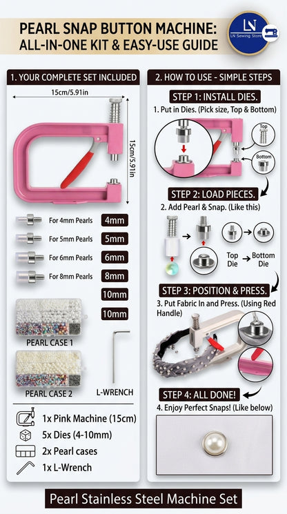 Pearl Stainless Steel Machine Set