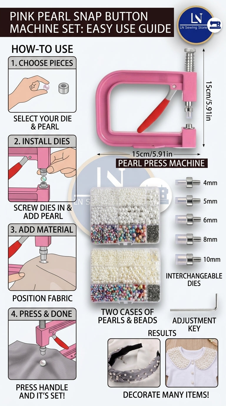 Pearl Stainless Steel Machine Set