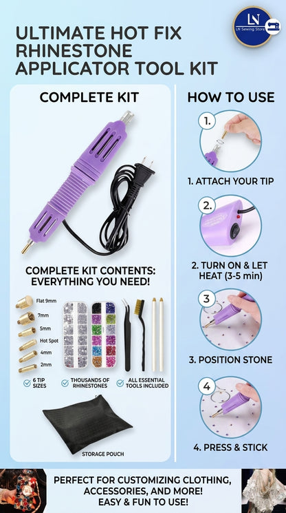 Hot Fix Rhinestone Applicator Tool Kit