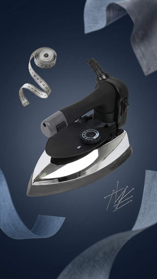Jack 1450W Gravity Feed Steam Iron – Industrial Sewing Iron with Water Tank