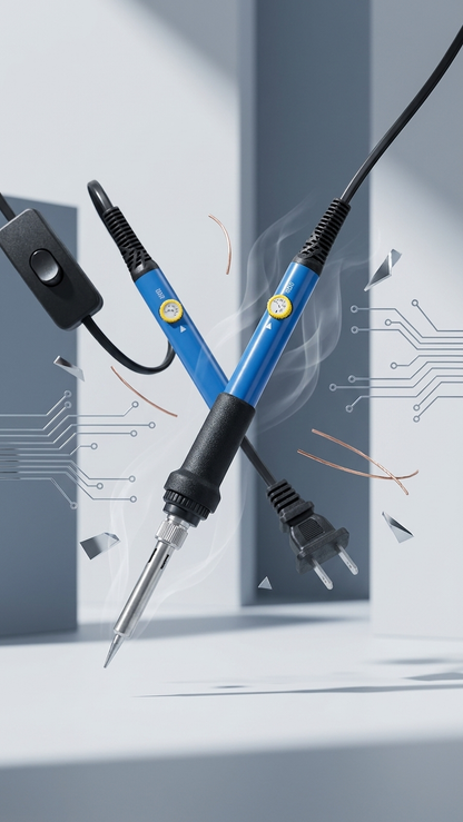 Adjustable Temperature Soldering Iron (200°C–450°C) – Fast Heating & Safe Grip