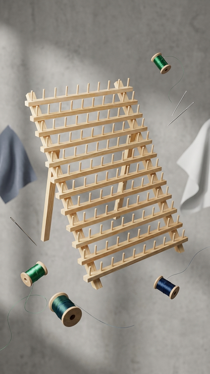 Wooden Thread Holder Stand