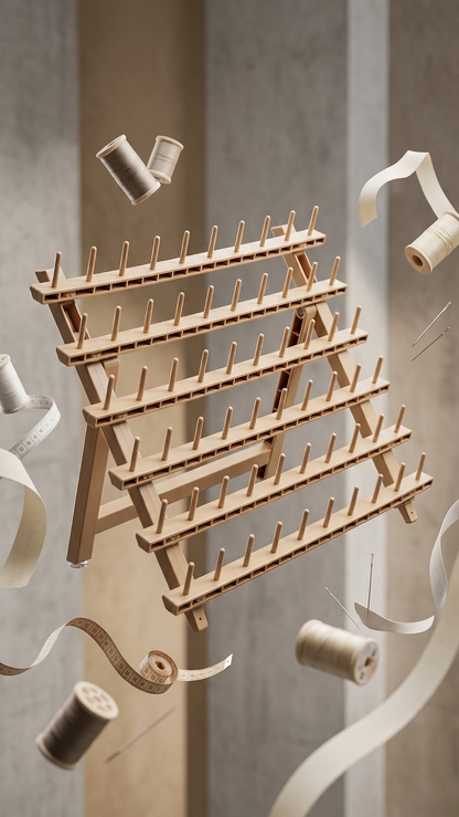 Wooden Thread Holder Stand