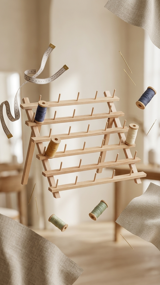 Wooden Thread Holder Stand