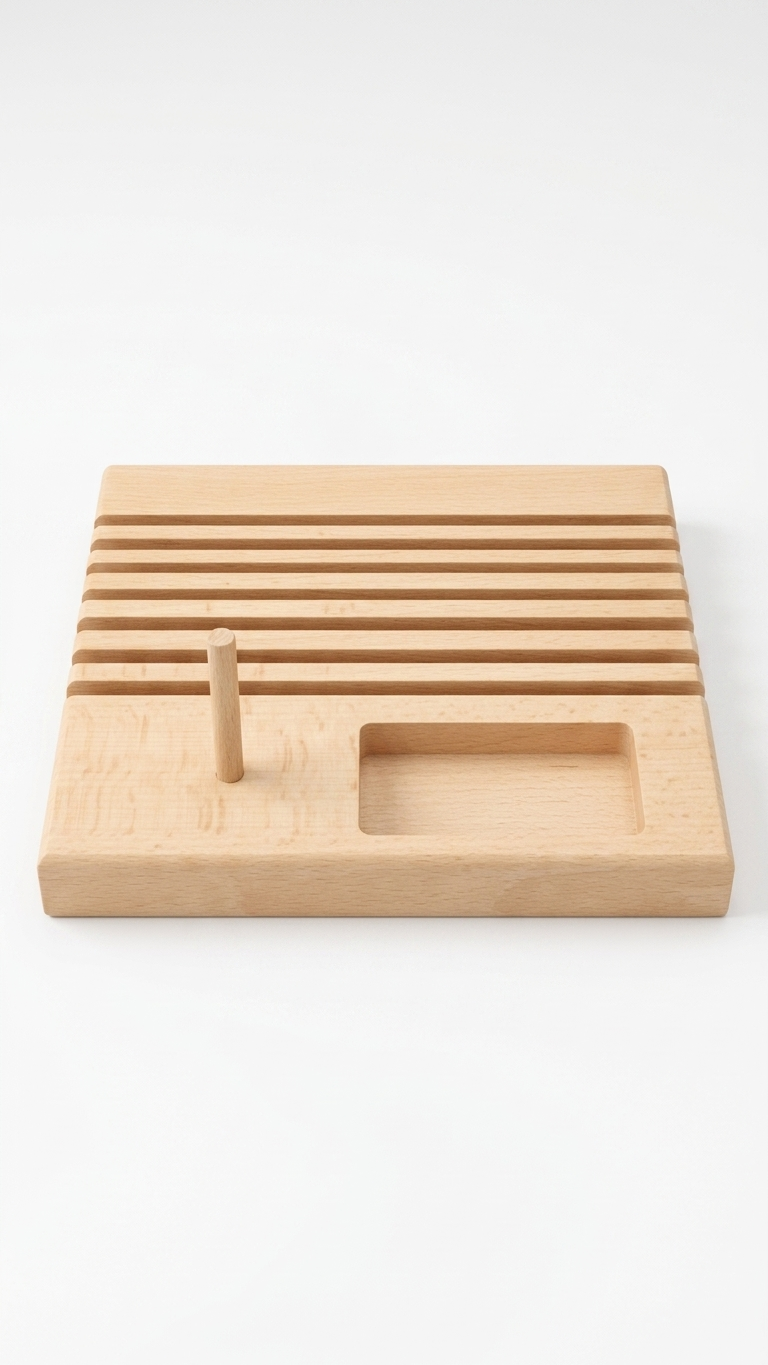 Wooden Quilting Ruler Rack
