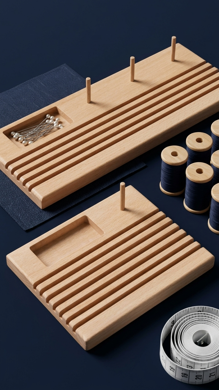 Wooden Quilting Ruler Rack