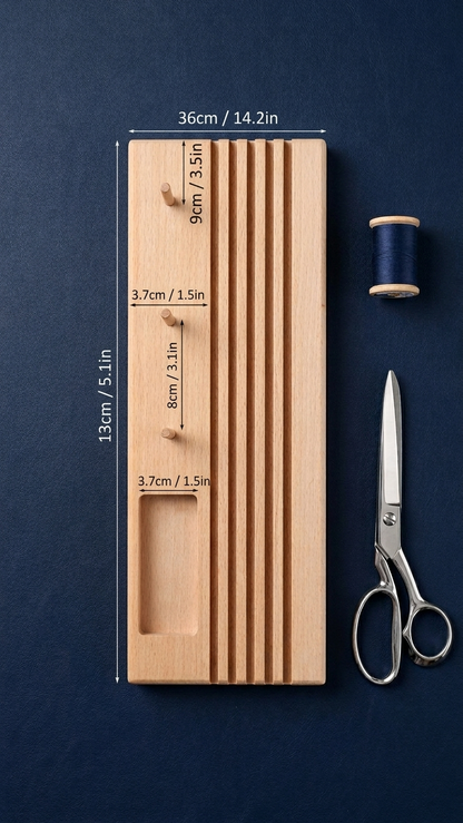 Wooden Quilting Ruler Rack