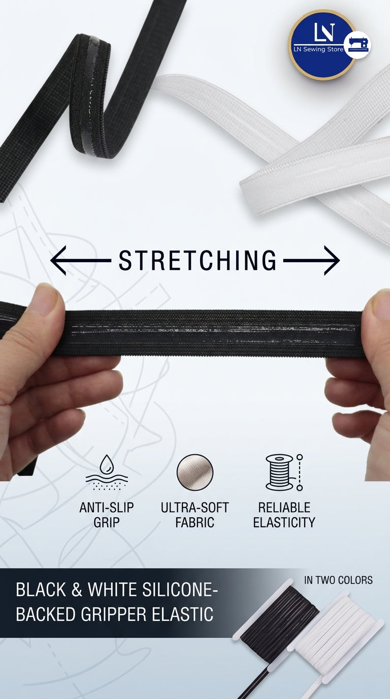 Silicone Backed Gripper Elastic [5M]