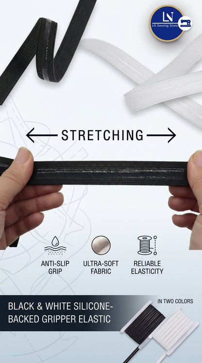 Silicone Backed Gripper Elastic [5M]