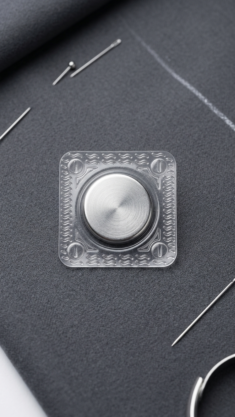 Hidden Magnetic Snap Magnet Button