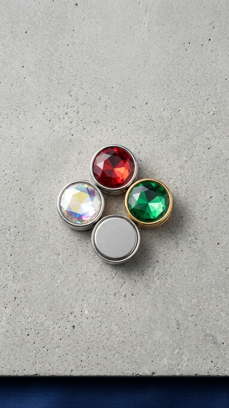 Magnetic Stone Magnet Button