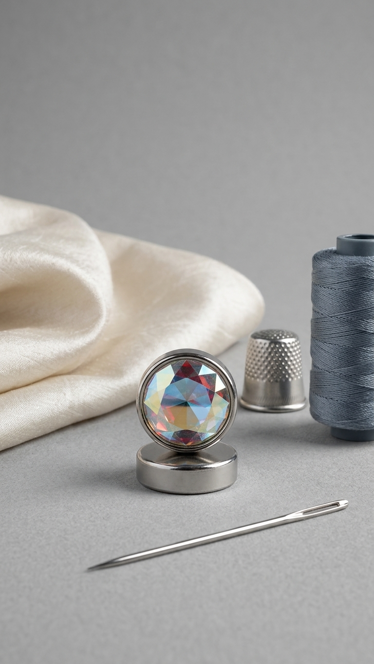 Magnetic Stone Magnet Button