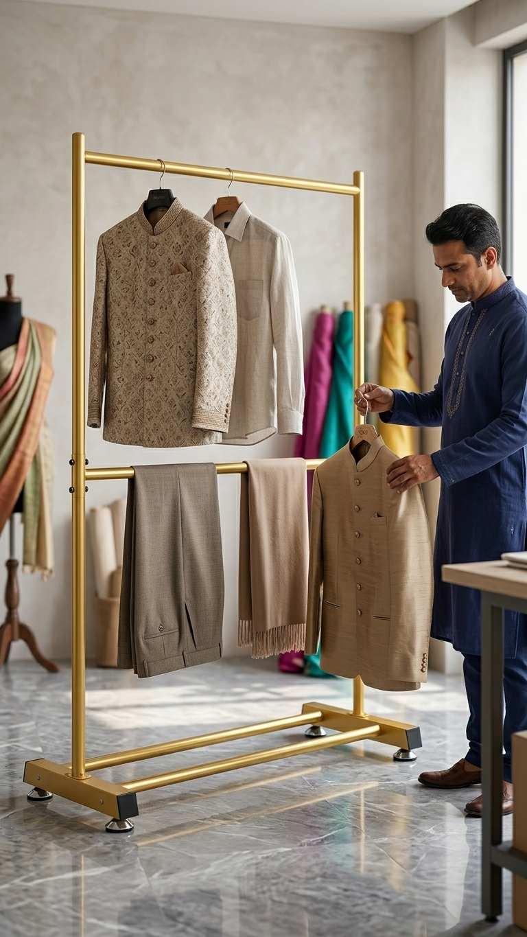 Double-Layer Coat Rack