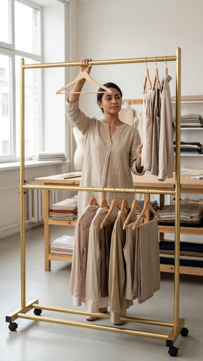 Double-Layer Coat Rack