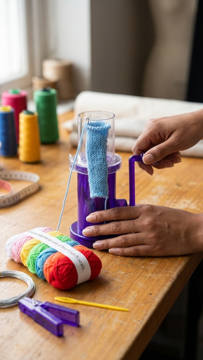 Easy Hand-Cranked Knitter
