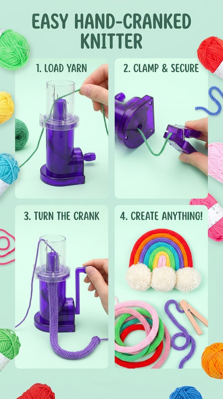 Easy Hand-Cranked Knitter