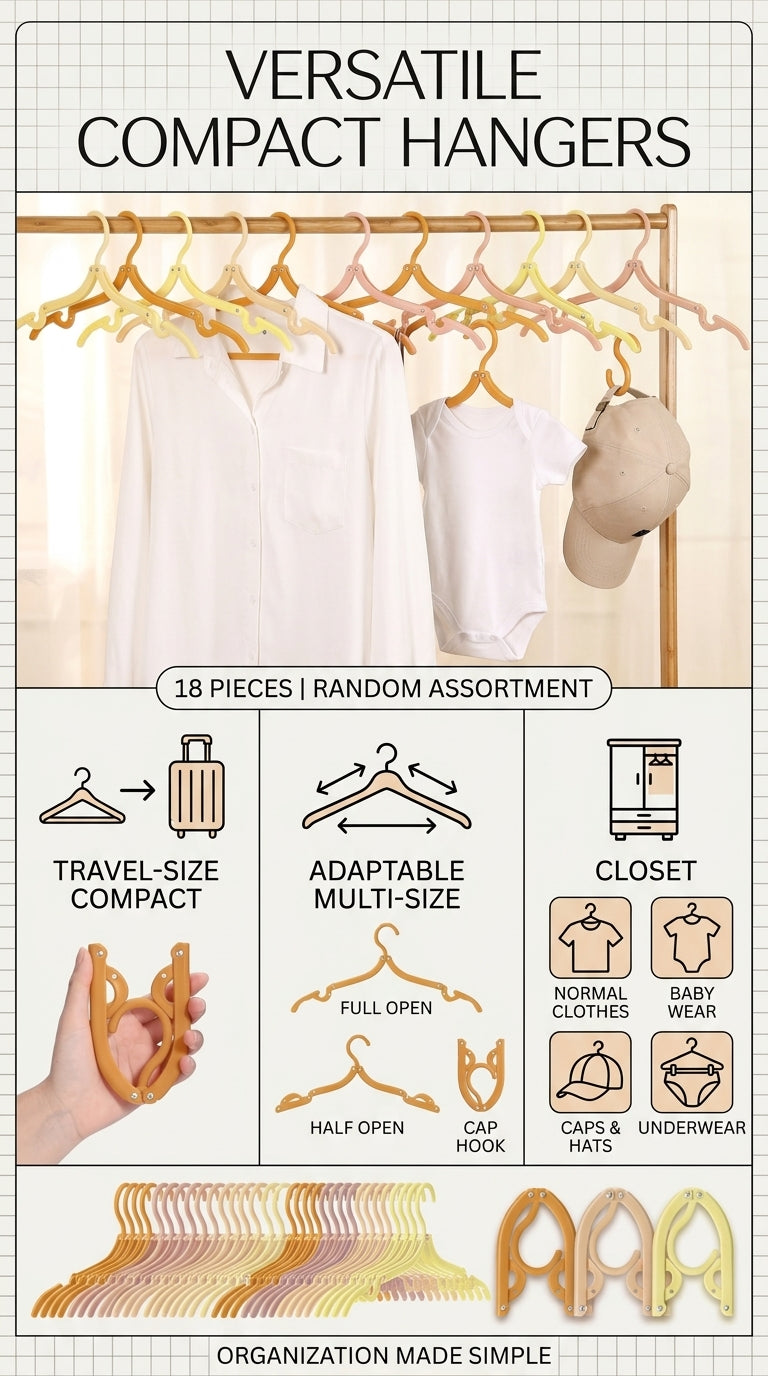 Versatile Compact Hangers (Pack of 5)