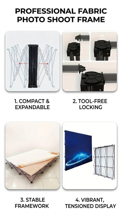 Pop-Up Fabric Frame Backdrop