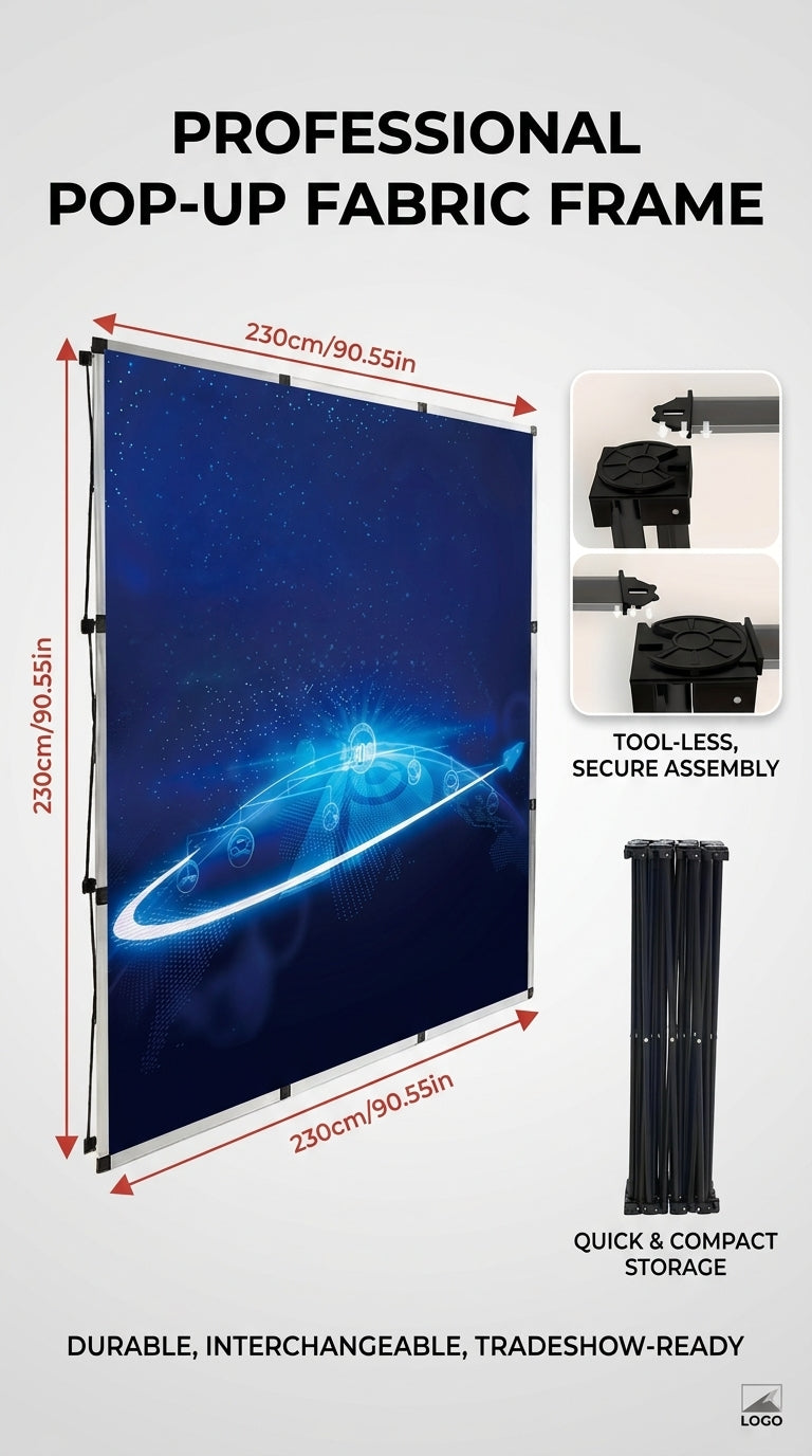 Pop-Up Fabric Frame Backdrop