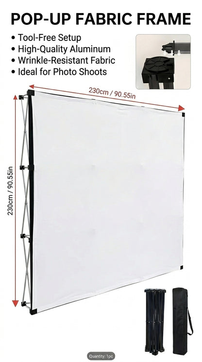 Pop-Up Fabric Frame Backdrop