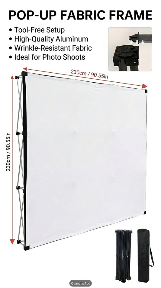 Pop-Up Fabric Frame Backdrop