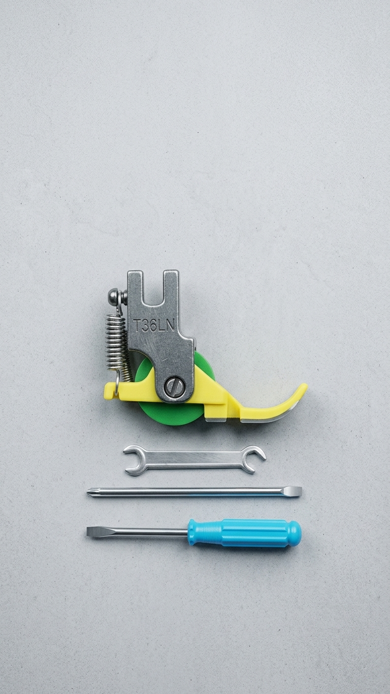 T36LN Plastic Roller Presser Foot Set