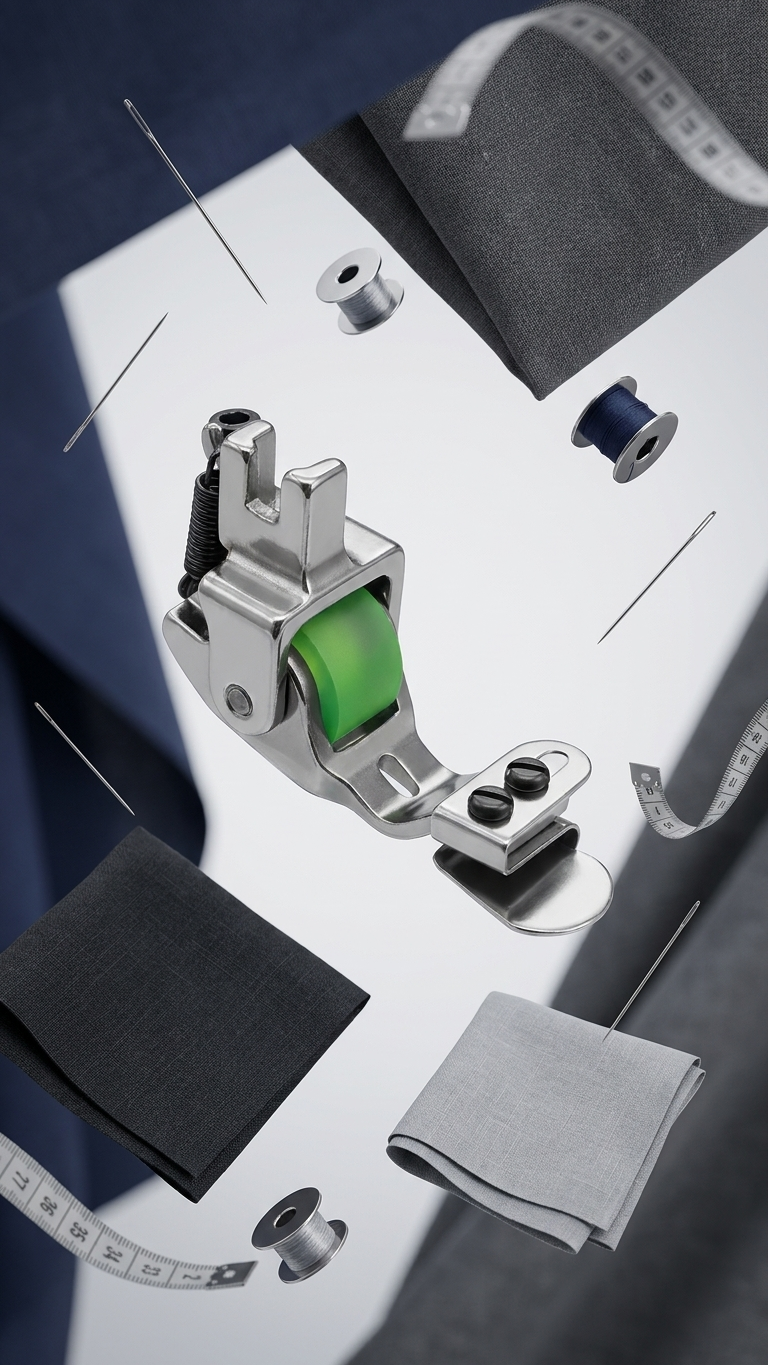 Folding Hemming Roller Pressure Foot