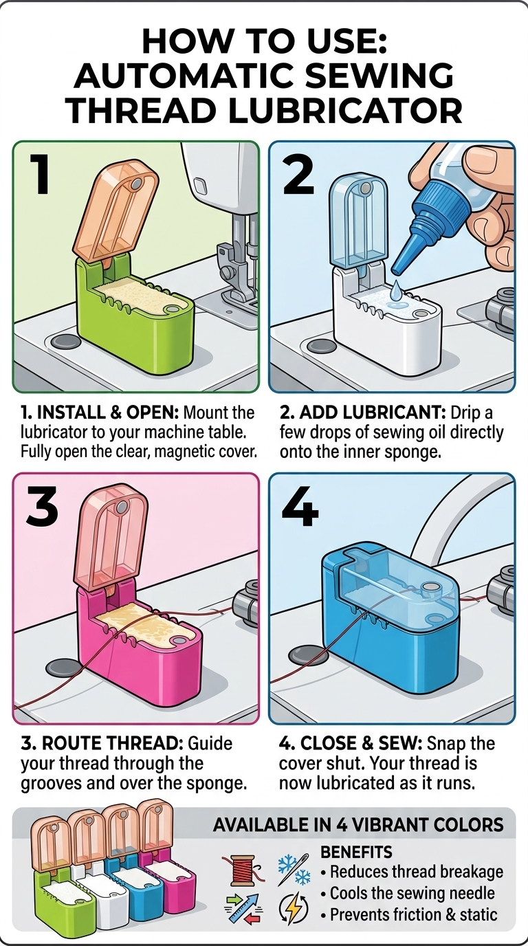 Sewing Machine Thread Guide Oil Box